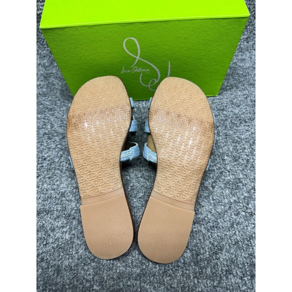 Sam Edelman Unisex-Child Valeri Mini Slide Sandal Saddle Jean Size 1 - Picture 5 of 8